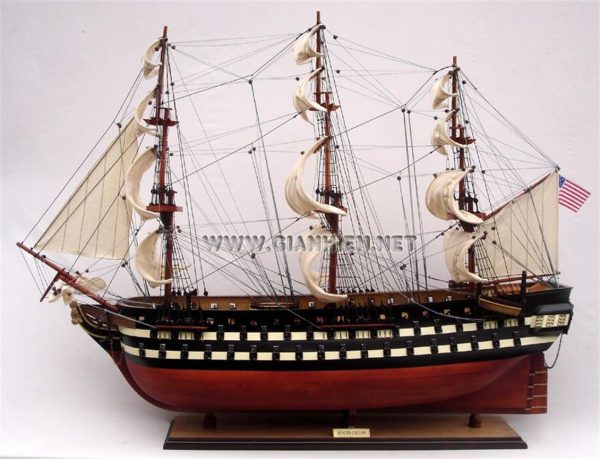 Uss North Carolına Ahşap Ahşap Yelkenli Savaş Gemisi Maketi, Gianhien Ts0106W