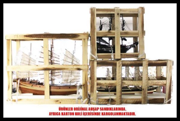 Endeavour Ahşap Hazır Yelkenli Gemi Maketi, Gianhien Yt0001W50 - Görsel 6
