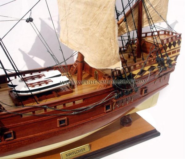 Mayflower Ahşap Hazır Yelkenli Gemi Maketi, Gianhien Yt0020P60 - Görsel 4