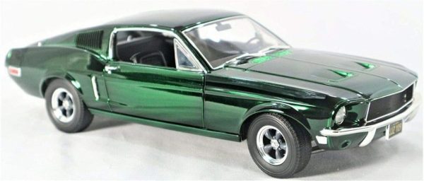 1/18 1968 Ford Mustang GT (Steve Mcqueen) Koyu Yeşil Diecast Araba, Greenlight 12823
