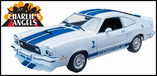 1/18 1976 Ford Mustang Cobra II Beyaz-Mavi Diecast Araba, Greenlight 12880T