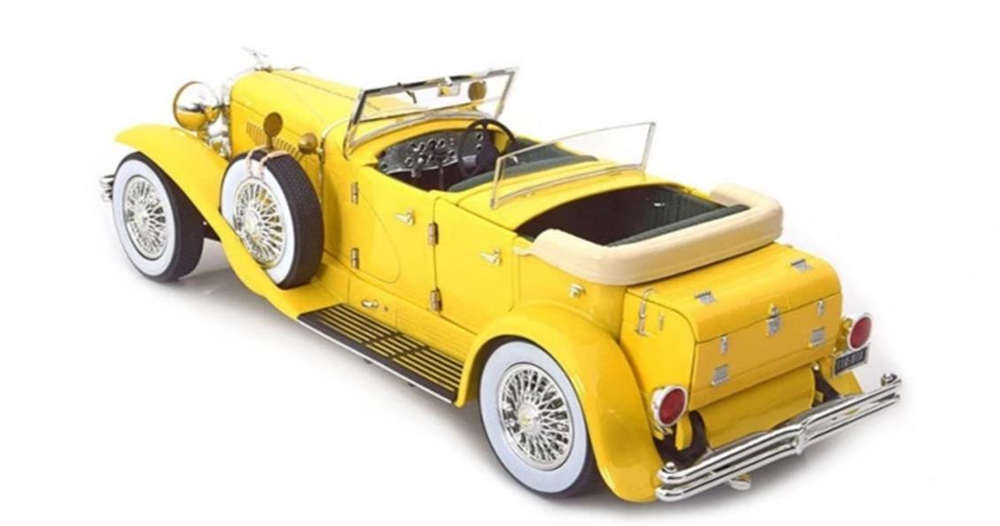 1/18 1934 Duesenberg II SJ (The Great Gatsby 2013) Sarı Diecast Araba, GreenLight 12927 - Görsel 4