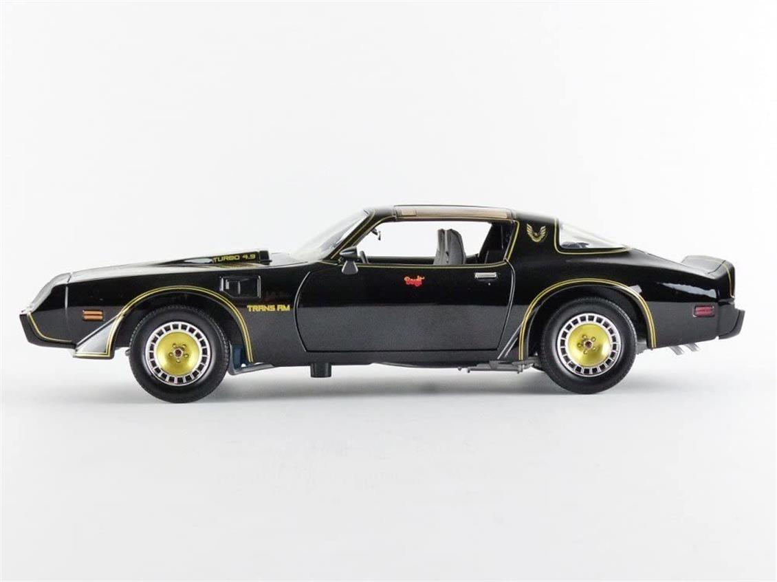 1/18 Pontiac Firebird (Smokey&The Bandit) Siyah-Altın Diecast Araba, Greenlight 12944 - Görsel 4
