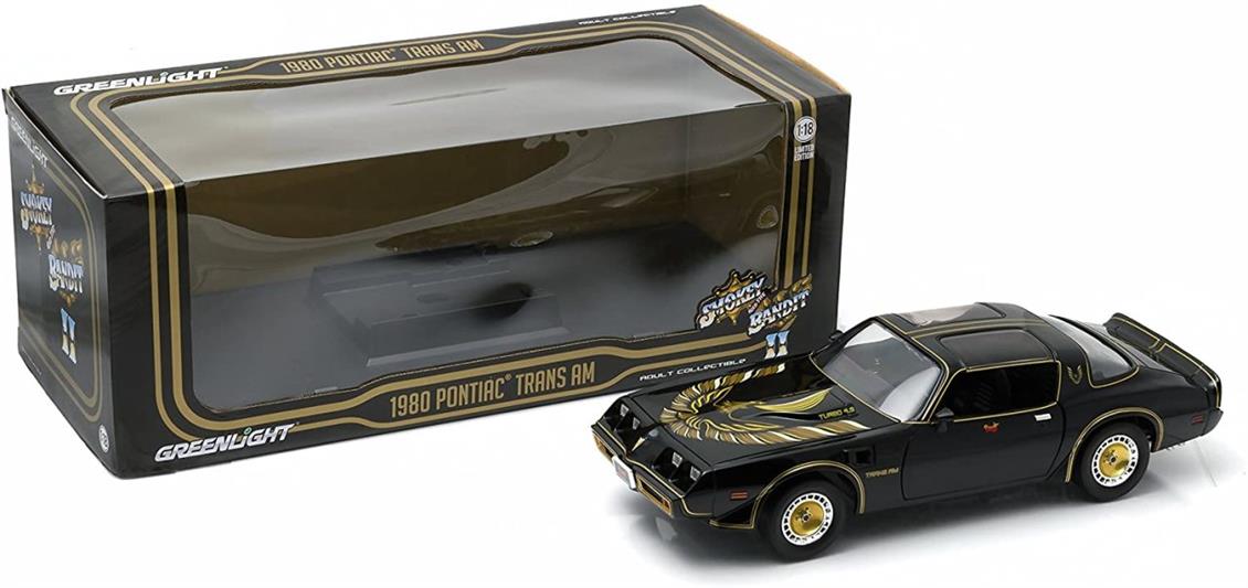 1/18 Pontiac Firebird (Smokey&The Bandit) Siyah-Altın Diecast Araba, Greenlight 12944 - Görsel 5
