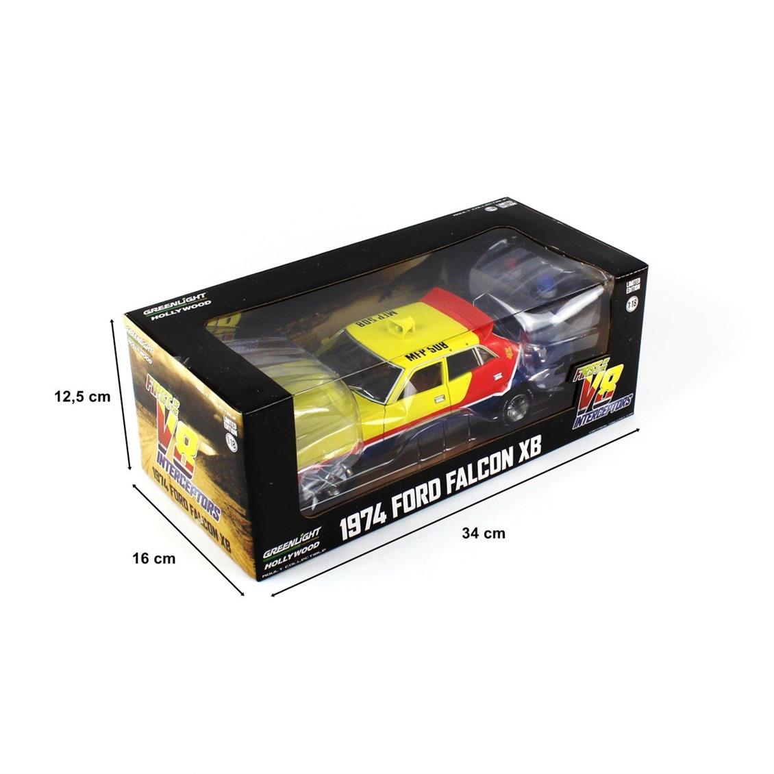 1/18 1974 Ford Falcon XB 4-Door Dedan MFP Diecast, Greenlight 13574 - Görsel 5