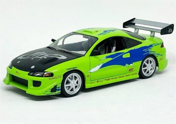 1/18 1995 Mitsubishi Eclipse (Fast&Furious) Yeşil Diecast Araba, Greenlight 19039 - Görsel 2