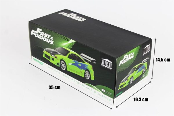 1/18 1995 Mitsubishi Eclipse (Fast&Furious) Yeşil Diecast Araba, Greenlight 19039 - Görsel 5