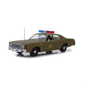 1/18 1977 Plymouth Fury U.S. Army Police Colonel Roderick Decker Diecast Araba, GreenLight 19053