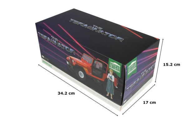 1/18 1983 Jeep CJ-7 Renegade Sarah Connor Figürlü Diecast Araba, Greenlight 19060 - Görsel 5