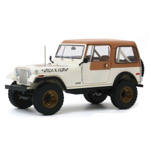 1/18 1979 Jeep CJ-7 Dixie (Dukes of Hazzard Look a Like) Beyaz Diecast Araba, GreenLight 19065