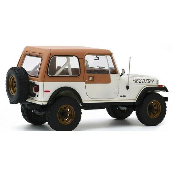 1/18 1979 Jeep CJ-7 Dixie (Dukes of Hazzard Look a Like) Beyaz Diecast Araba, GreenLight 19065 - Görsel 2