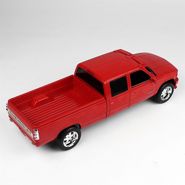 1/18 1997 Chevrolet Gümüşado 3500 Çift Kabin Kırmızı Diecast Kamyon, Greenlight 19073 - Görsel 3