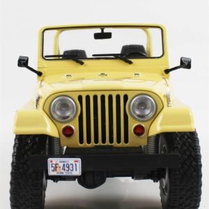 1/18 1980 Jeep CJ-5 (Charlinin Melekleri) Krem Diecast Araba, Greenlight 19078