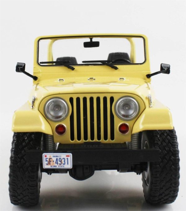 1/18 1980 Jeep CJ-5 (Charlinin Melekleri) Krem Diecast Araba, Greenlight 19078