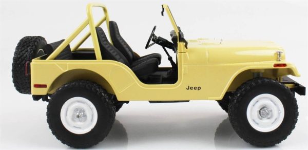 1/18 1980 Jeep CJ-5 (Charlinin Melekleri) Krem Diecast Araba, Greenlight 19078 - Görsel 4