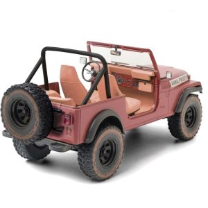 1/18 Jeep CJ-5 Animal Preserve (A Team 1983-87 TV Seri) Kırmızı Diecast Araba, GreenLight 19091