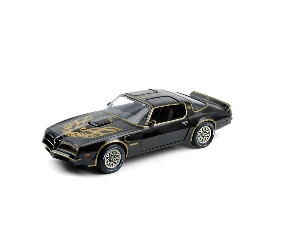 1/18 1977 Pontiac Trans Am Siyah-Altın Diecast Araba, GreenLight 19098