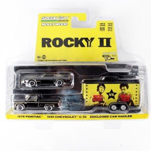 1/64 1981 Chevrolet C-10 Custom Deluxe With Rocky's 1979 Pontiac Firebird Transam, GreenLight 31120A