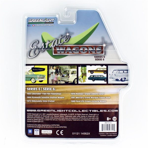 1/64 1955 Chevrolet Two-Ten Townsman (Estate Wagon Series 6), GreenLight 36010A - Görsel 2