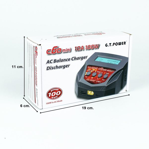 CD6 Genel Amaçlı Şarj Aleti Giriş:220 Volt/ 2-4S LiPo 10 Amper 100 Watt, GT Power 159 - Görsel 5