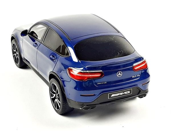 1/18 Mercedes Benz AMG GLC 43 Coupe 2020 Brilliant Blue Diecast Araba, GT Spirit B66960468 - Görsel 3