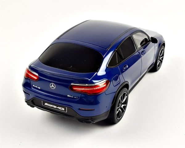 1/18 Mercedes Benz AMG GLC 43 Coupe 2020 Brilliant Blue Diecast Araba, GT Spirit B66960468 - Görsel 4