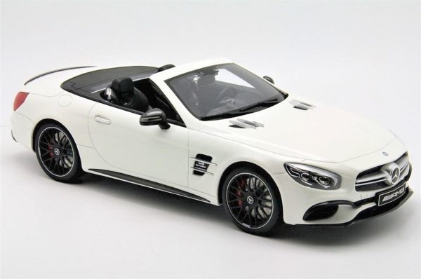 1/18 Mercedes Benz AMG SL 63 Diamond White Bright Diecast Araba, GT Spirit B66965708 - Görsel 4