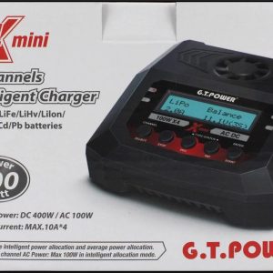 X4 Mini Şarj Aleti Giriş:12-24-220 Volt/ 1-4S LiPo 10 Amper 100 Watt, GT Power 169