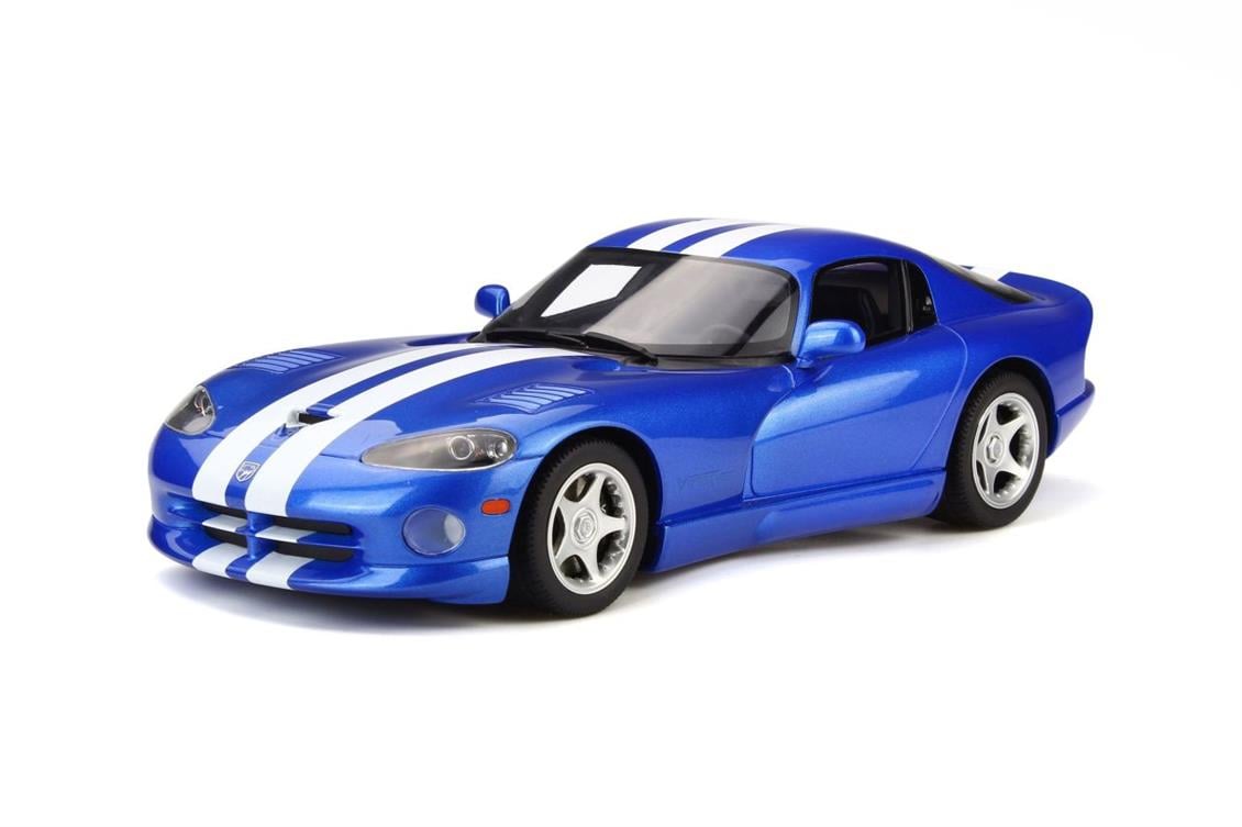 1/18 1996 Dodge Viper GTS (Resin Seri) Mavi Diecast Araba, GT Spirit 136 - Görsel 3