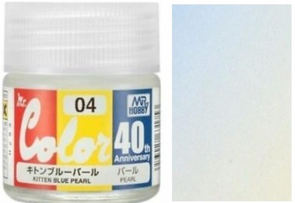 10 ml. Kitten Blue Pearl 40.Yıl Mr.Color Serisi Maket Boyası, Mr.Hobby AVC04