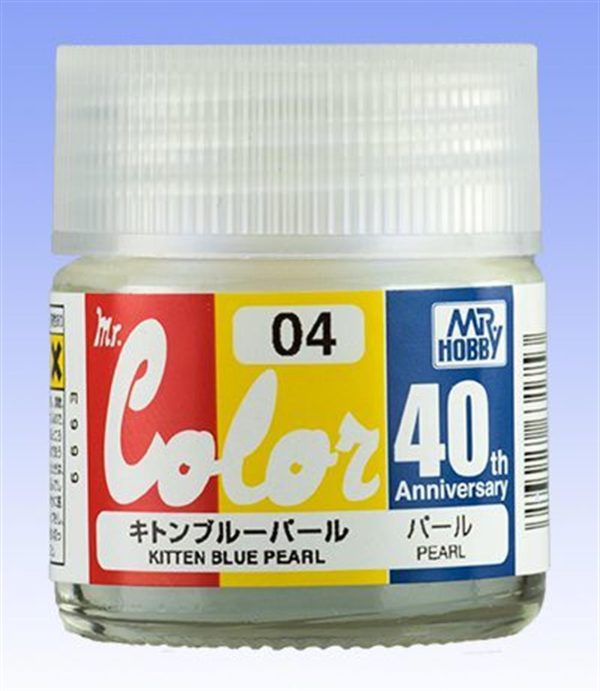 10 ml. Kitten Blue Pearl 40.Yıl Mr.Color Serisi Maket Boyası, Mr.Hobby AVC04 - Görsel 2