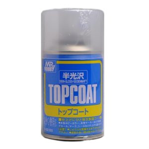 86 ml. Mr.Top Coat Yarı Mat Vernik Sprey Maket Boyası, Mr.Hobby B502