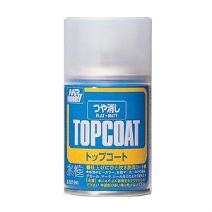 86 ml. Mr.Top Coat Mat Vernik Sprey Maket Boyası, Mr.Hobby B503