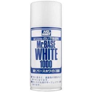 180 ml. Mr.Base 1000 Beyaz Sprey Astar Maket Boyası, Mr.Hobby B518