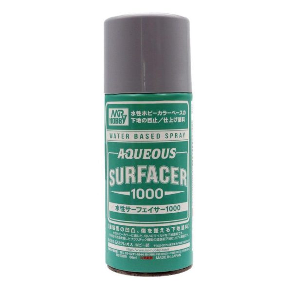 170 ml. Aqueous Surfacer 1000 Gri Sprey Astar Maket Boyası, Mr.Hobby B611