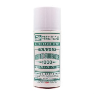 170 ml. Aqueous Surfacer 1000 Beyaz Sprey Astar Maket Boyası, Mr.Hobby B612