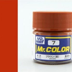 10 ml. Brown Mr.Color Serisi Maket Boyası, Mr.Hobby C007