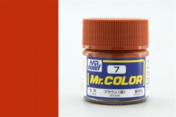 10 ml. Brown Mr.Color Serisi Maket Boyası, Mr.Hobby C007