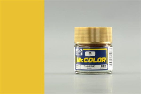 10 ml. Altın Mr.Color Serisi Maket Boyası, Mr.Hobby C009
