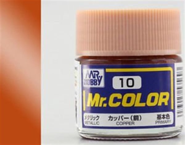 10 ml. Bakır Mr.Color Serisi Maket Boyası, Mr.Hobby C010
