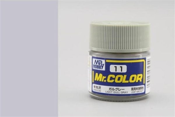 10 ml. Light Gull Gray Mr.Color Serisi Maket Boyası, Mr.Hobby C011