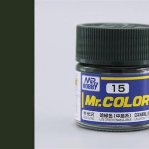 10 ml. IJN Green (Nakajima) Mr.Color Serisi Maket Boyası, Mr.Hobby C015
