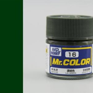 10 ml. IJA Green Mr.Color Serisi Maket Boyası, Mr.Hobby C016