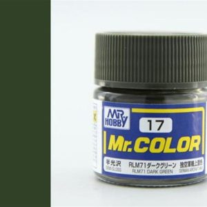 10 ml. RLM71 Dark Green Mr.Color Serisi Maket Boyası, Mr.Hobby C017