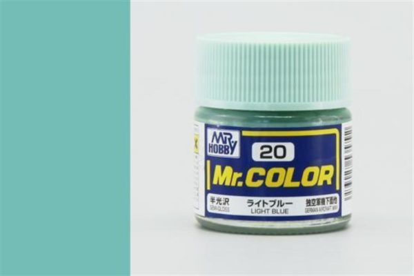 10 ml. Light Blue Mr.Color Serisi Maket Boyası, Mr.Hobby C020