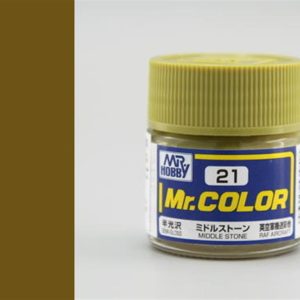 10 ml. Middle Stone Mr.Color Serisi Maket Boyası, Mr.Hobby C021