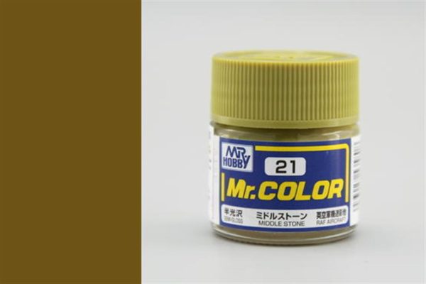 10 ml. Middle Stone Mr.Color Serisi Maket Boyası, Mr.Hobby C021