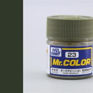 10 ml. Dark Green (2) Mr.Color Serisi Maket Boyası, Mr.Hobby C023