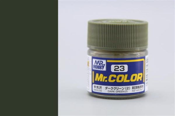 10 ml. Dark Green (2) Mr.Color Serisi Maket Boyası, Mr.Hobby C023