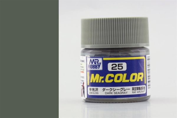 10 ml. Dark Seagray Mr.Color Serisi Maket Boyası, Mr.Hobby C025